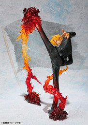 One Piece - Sanji - Figuarts ZERO - Battle ver. Diable Jambe Flambage Shot