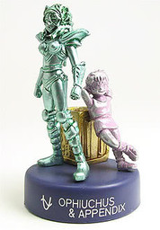 Saint Seiya - Kiki - Ophiucus Shaina - Candy Toy - Dydo Dr. Pepper Saint Seiya Brass Figures