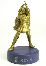 Saint Seiya - Gemini Saga - Candy Toy - Dydo Dr. Pepper Saint Seiya Brass Figures