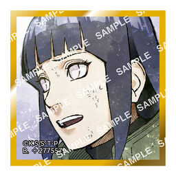 Naruto Shippuuden - Hyuuga Hinata - Gashapon - Mame Gacha Shikishi - Mame Gacha Shikishi Naruto Shippuuden Vol.3