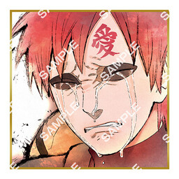 Naruto Shippuuden - Gaara - Gashapon - Mame Gacha Shikishi - Mame Gacha Shikishi Naruto Shippuuden