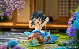 Kimetsu no Yaiba - Hashibira Inosuke - Demon Slayer: Kimetsu no Yaiba Official Mini-Chara Illustration Series Tsuyu (Rainy Season) Mini Figure  (B) - Mini Figure (Ultrizon)