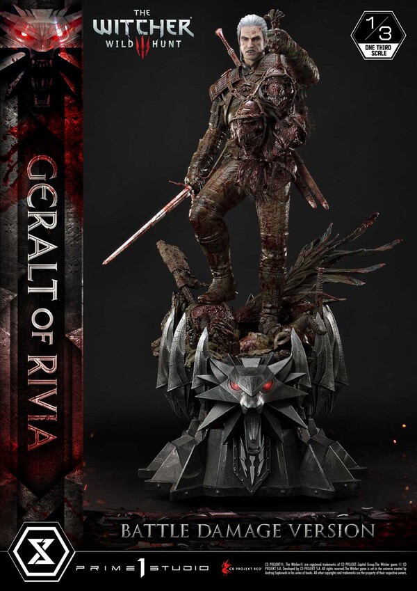 The Witcher 3: Wild Hunt - Geralt - Museum Masterline Series  (MMW3-01BD) - 1/3 - Battle Damage Version (Prime 1 Studio)