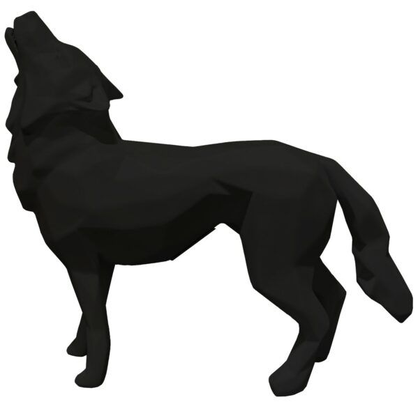 Richard Orlinski Howling Wolf Black Edition