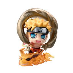Naruto Shippuuden - Kyuubi - Uzumaki Naruto - Petit Chara Land - Petit Chara Land NARUTO Shippuden: Fuujin Naruto Uzumaki & Raijin Sasuke Uchiha Set (MegaHouse)