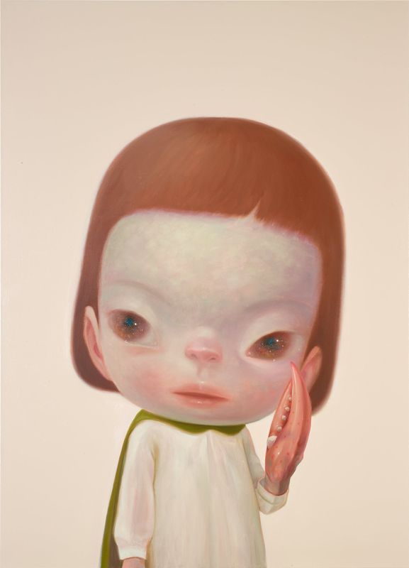 Roby Dwi Antono Little Girl with Crustacean Figure