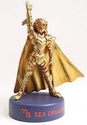 Saint Seiya - Seadragon Kanon - Candy Toy - Dydo Dr. Pepper Saint Seiya Brass Figures