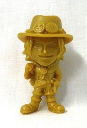 One Piece - Portgas D. Ace - Candy Toy - One Piece AmeColle Amazing Log Collection - Golden Color Version