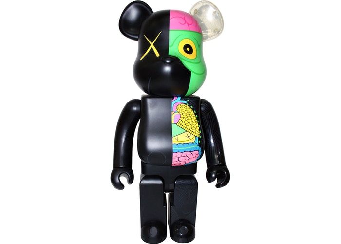 KAWS Dissected Companion Be@rbrick 1000% Black 2010