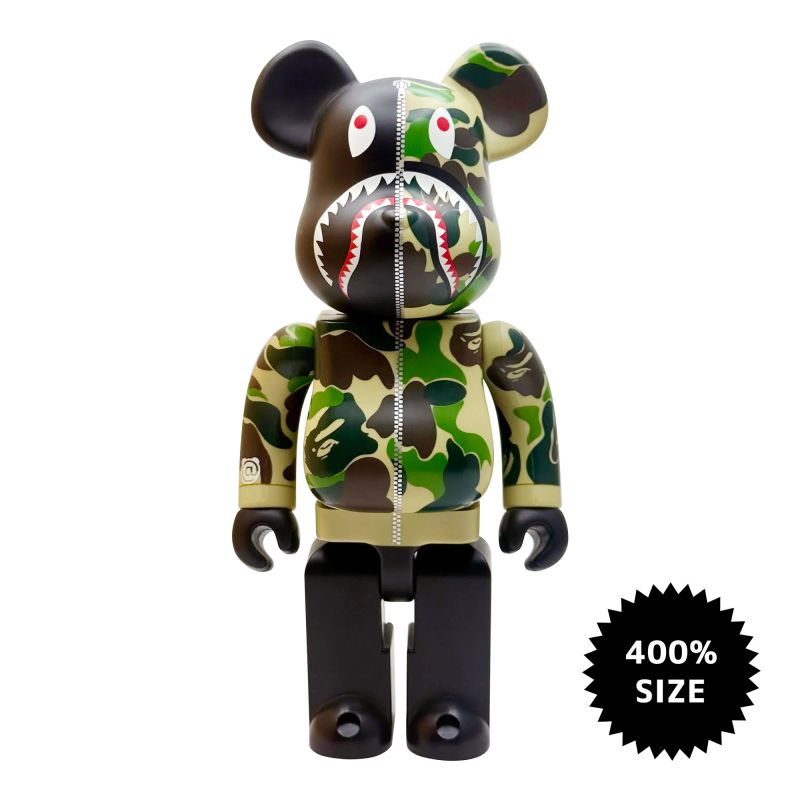 Medicom Be@rbrick BAPE Camo Shark 400% Blue