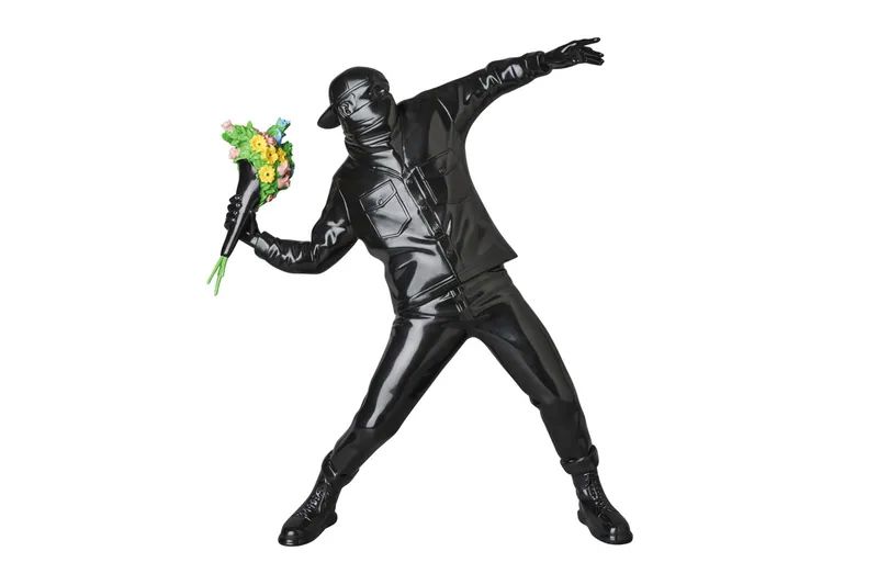 Banksy Brandalised Flower Thrower Resin OG