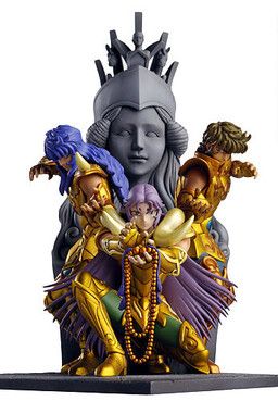 Saint Seiya - Aries Mu - Leo Aiolia - Scorpio Milo - Athena Exclamation