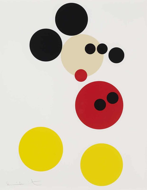 Damien Hirst Spot Mickey Bronze (Disney collab)