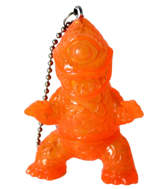 Gargamel Crouching Zagoran Mini Zag Sofubi Transparent Orange Pendant