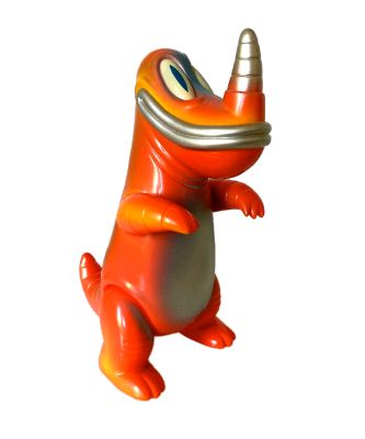 Tim Biskup Big Pollard Vermillion Brother Sofubi Kaiju (Gargamel)
