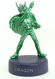 Saint Seiya - Dragon Shiryu - Candy Toy - Dydo Dr. Pepper Saint Seiya Brass Figures