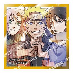 Naruto Shippuuden - Haruno Sakura - Uchiha Sasuke - Uzumaki Naruto - Gashapon - Mame Gacha Shikishi - Mame Gacha Shikishi Naruto Shippuuden Vol.3