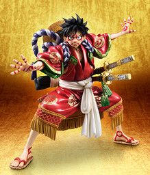 Super Kabuki II: One Piece - Monkey D. Luffy - Excellent Model - Portrait.Of.Pirates "Kabuki-Edition" - 1/8 (MegaHouse)