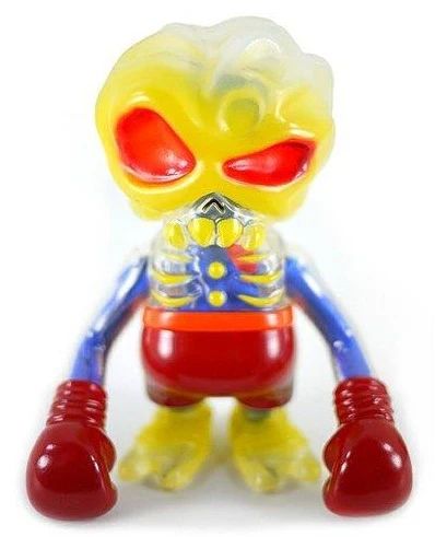 Secret Base Skull Brain Voodoo Fighter Sofubi Blue Cloth Innards