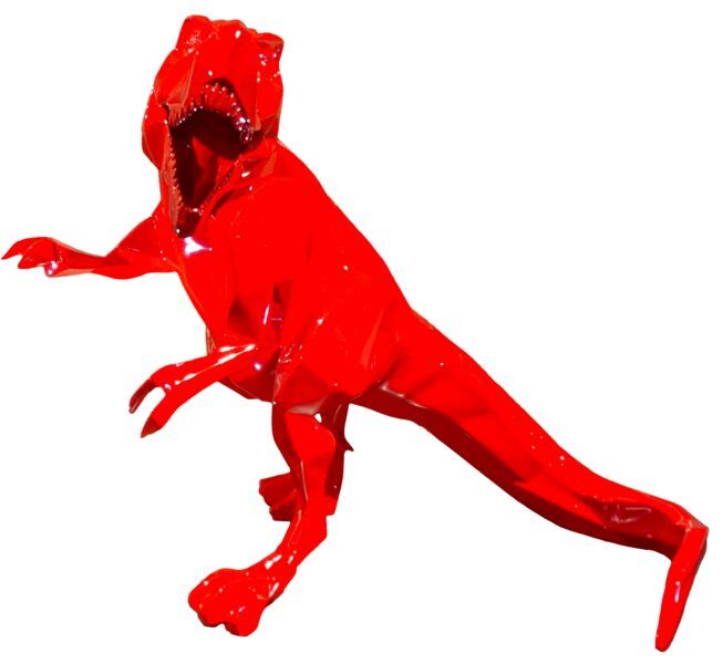 Richard Orlinski Born Wild T-Rex Red Large