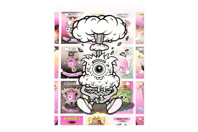 Buff Monster Mini Melty Resin Set of 6 Black