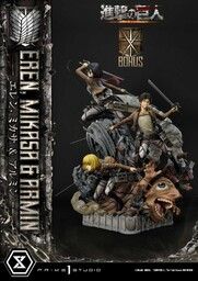 Attack on Titan Armin Arlert & Eren Yeager & Mikasa Ackerman Ultimate Premium Masterline (UPMAOT-01DXS)