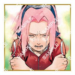 Naruto Shippuuden - Haruno Sakura - Gashapon - Mame Gacha Shikishi - Mame Gacha Shikishi Naruto Shippuuden