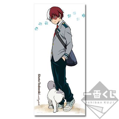 Boku no Hero Academia - Todoroki Shoto - Big Cloth - Ichiban Kuji - Ichiban Kuji Boku No Hero Academia ~Neko to Hitoyasumi~ (Banpresto)