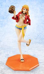 One Piece - Nami - Excellent Model - Portrait Of Pirates Limited Edition - 1/8 - MUGIWARA Ver.2【KANPAI!!】, Repaint ver. (MegaHouse)