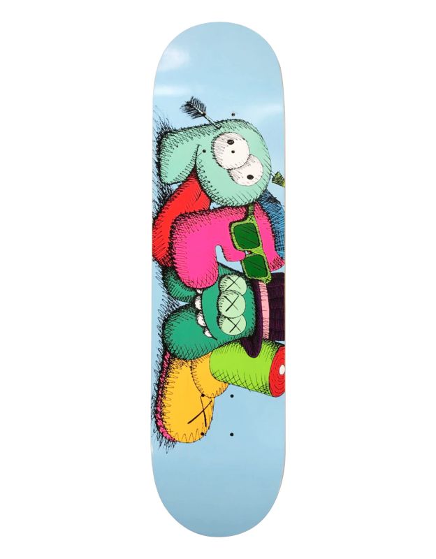 KAWS "Real" Blue Skateboard Deck 2007
