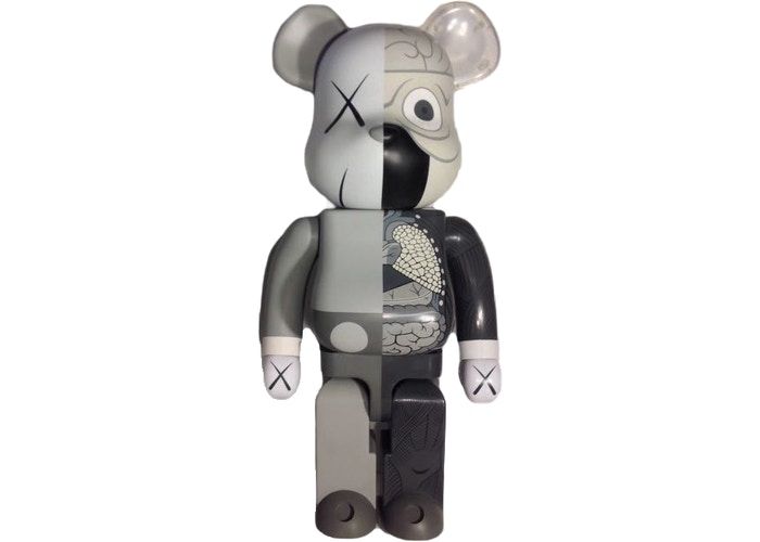 KAWS Dissected Companion Be@rbrick 1000% Grey 2010