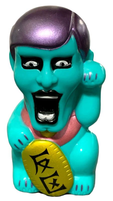 Punk Drunkers x RealxHead Aitsu Fortune Teal Lucky Cat