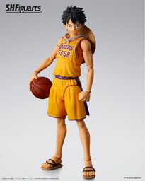 Los Angeles Lakers - One Piece - Monkey D. Luffy - One Piece × NBA - S.H.Figuarts