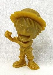 One Piece - Monkey D. Luffy - Candy Toy - One Piece AmeColle Amazing Log Collection - Golden Color Version