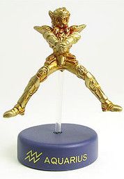 Saint Seiya - Aquarius Hyoga - Candy Toy - Dydo Dr. Pepper Saint Seiya Brass Figures