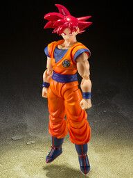 Dragon Ball Super - Son Goku SSJ God - S.H.Figuarts - Saiyan God Instilled with the Light of Righteous Hearts