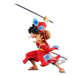 One Piece - Monkey D. Luffy - Amusement Ichiban Kuji One Piece BWFC Zoukei-Ou Choujou Kessen 3 Super Master Stars Piece The Monkey D. Luffy (A Prize) - Banpresto World Figure Colosseum 10th Anniversary - Figure Colosseum - Ichiban Kuji - Super Master Stars Piece - The Brush