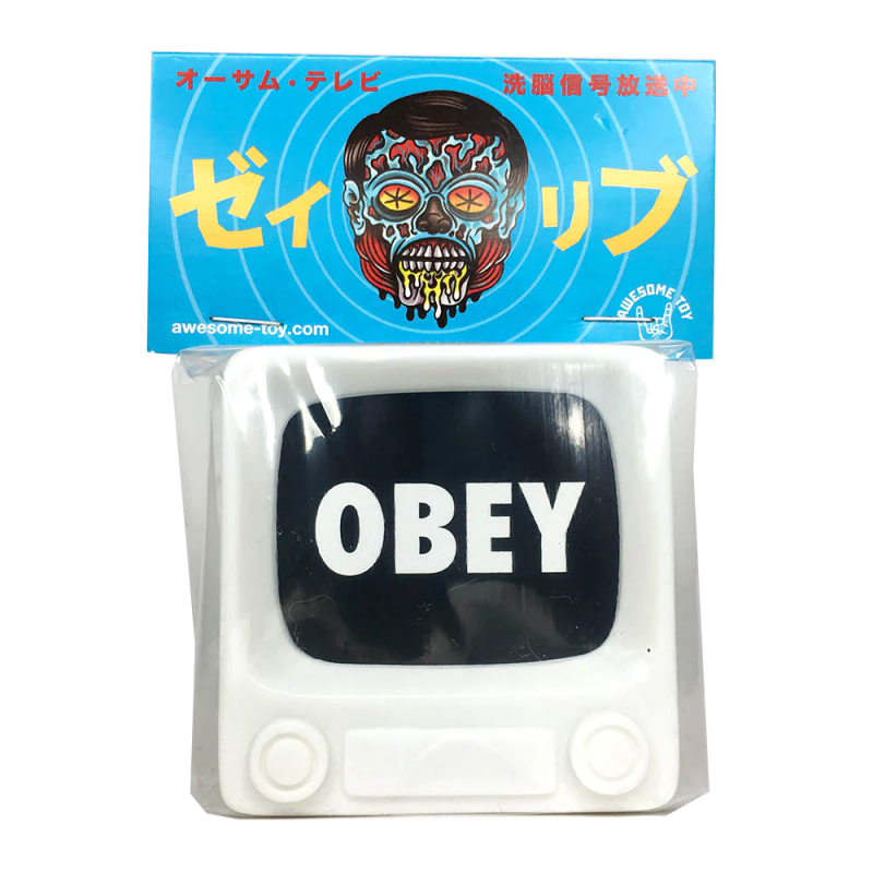 Awesome Toy OBEY TV Sofubi White Brainwash TV