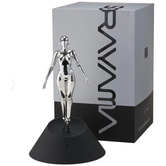 Hajime Sorayama Sexy Robot Floating Resin 60cm Silver