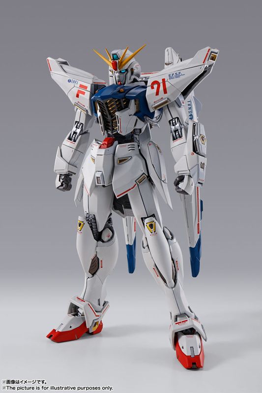 Kidou Senshi Gundam F91 - Kidou Senshi Gundam F91 MSV - F91 Gundam F91 - F91 Gundam F91 Twin VSBR Type - HWF91 Gundam F91 Heavy Weapons Type - Metal Build - Chronicle White Ver.