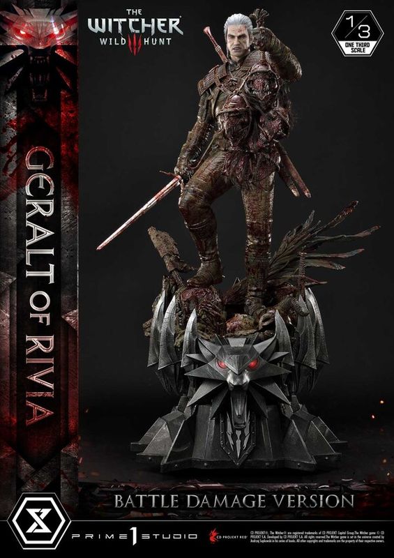 The Witcher 3: Wild Hunt - Geralt - Museum Masterline Series (MMW3-01BD) - 1/3 - Battle Damage Version (Prime 1 Studio)