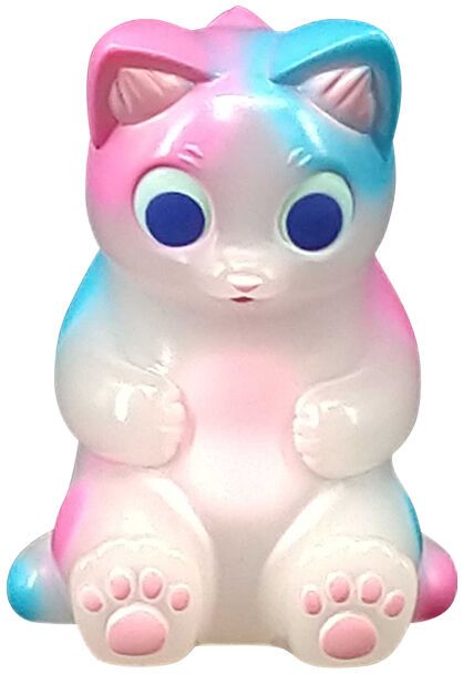 Bakeneko Kaijuu Negora - Negora - Osuwari Negora - Project 1/6 - Sofubi Figure - Cotton Candy (Medicom Toy)