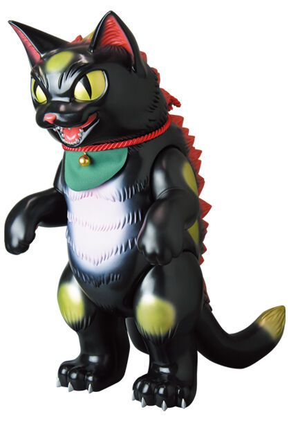 Bakeneko Kaijuu Negora - Negora - JAM Negora - Jumbo Artist Monsters - Sofubi Figure - Kuro Maneki Neko (Medicom Toy)
