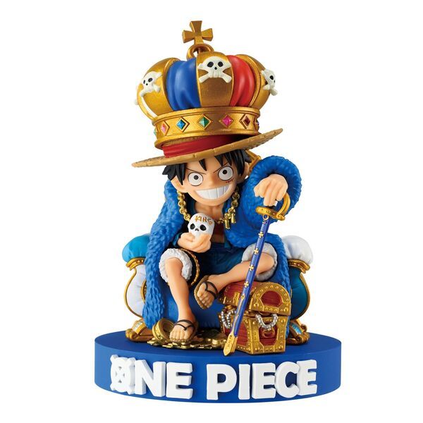 One Piece - Monkey D. Luffy - World Collectable Figure - One Piece Base Shop Limited Edition, One Piece Base Blue