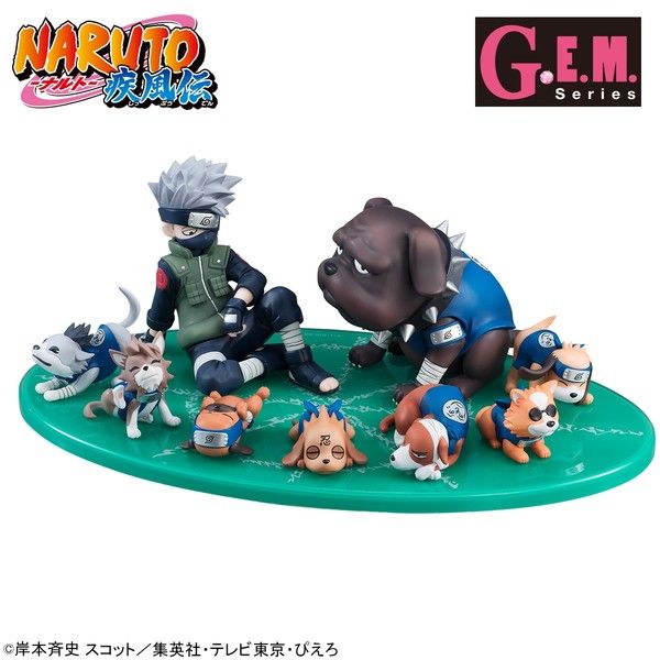 Naruto Shippuuden - Akino - Bisuke - Bull - Guruko - Hatake Kakashi - Pakkun - Shiba - Urushi - Uuhei - G.E.M. - G.E.M. Series Gaiden! - to Shinobi Inutachi (MegaHouse)