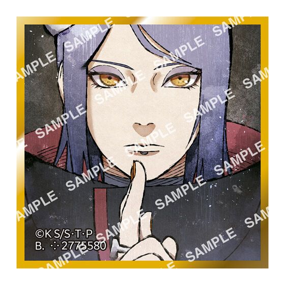 Naruto Shippuuden - Konan - Gashapon - Mame Gacha Shikishi - Mame Gacha Shikishi Naruto Shippuuden Vol.4