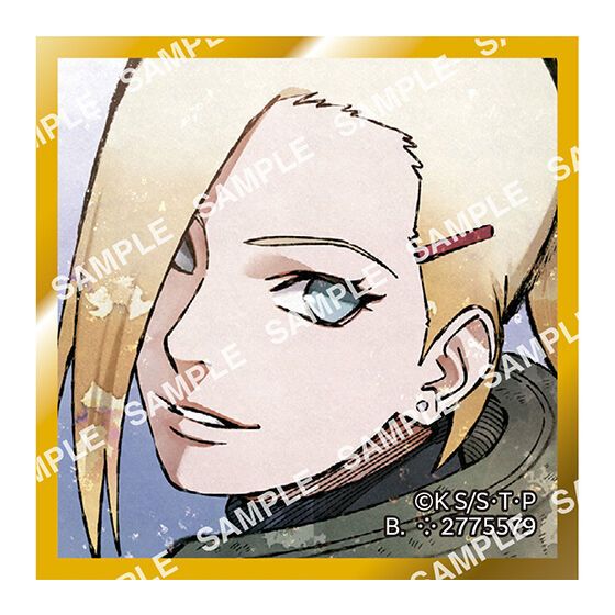 Naruto Shippuuden - Yamanaka Ino - Gashapon - Mame Gacha Shikishi - Mame Gacha Shikishi Naruto Shippuuden Vol.3